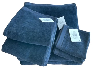 SFERRA~CANEDO~Portugal~Towel Set/6 pcs~BLACK/INK~Portugal~100% cotton~NWT~ - Picture 1 of 12