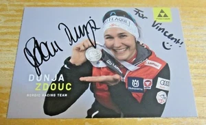 Dunja Zdouc Austrian Biathlete Autographed 4X5.75 Photograph Olympic Biathlon - Picture 1 of 3