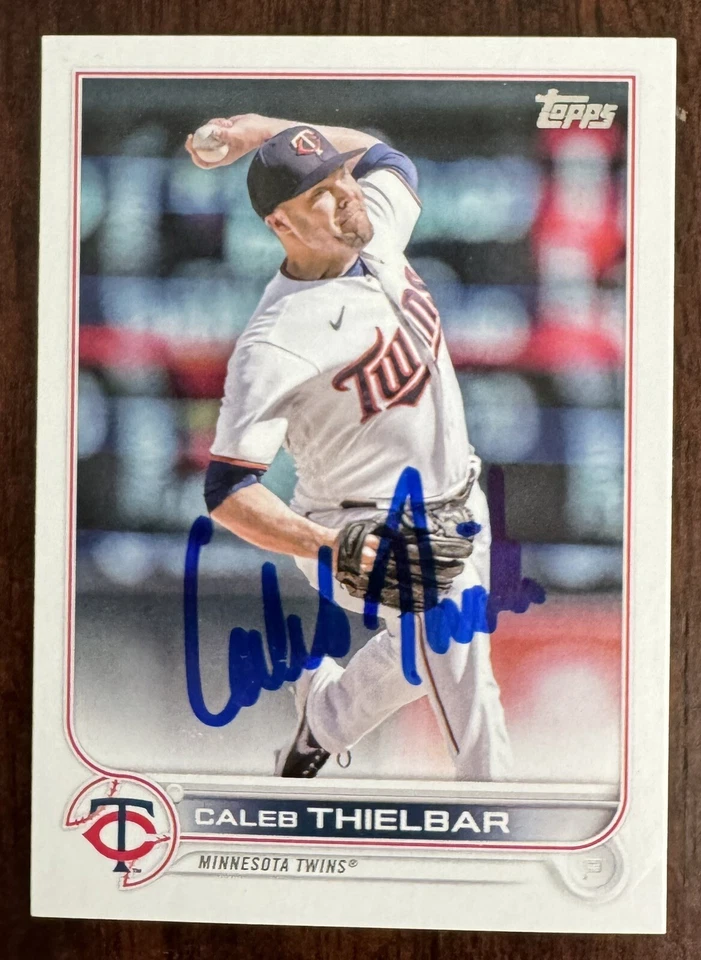 Caleb Thielbar Auto Signed 2022 Topps Update #US191 Minnesota Twins IP - Image 1 of 1