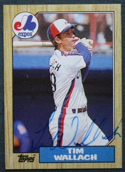 Montreal Expos Star Tim Wallach signed / autographed 1987 Topps Baseball card -- - Image 1 of 1