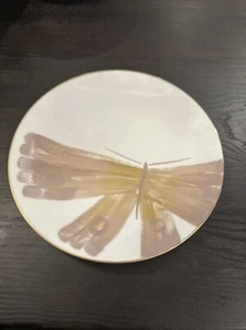 MARIE DAAGE Belle de Nuit 1 Salad / Dessert Plate Limoge Pink/Purple Gold 8.25” - Picture 1 of 5