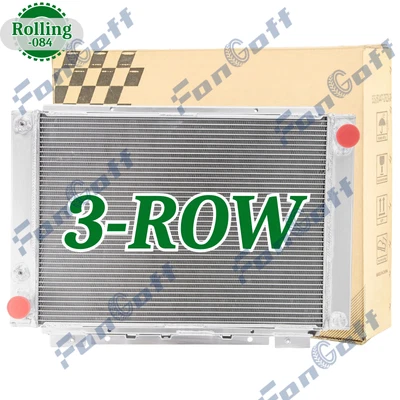 For 1961-1966 Ford Thunderbird T-Bird 6.4L 6.6L 7.0L V8 3-Row Aluminum Radiator - Image 1 of 4