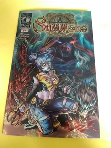 2013 cómic indie Summons 1 Cross World Creations variante de lámina firmada en muy buen estado - Imagen 1 de 6