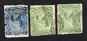 Salvador 1867 stamps Mi#1-3 used CV=13$