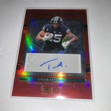 tyler allgeier youth explosion auto Panini 2022 Nfl Football Card #YE-TAL