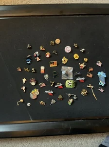 Lot Of Over 50 Commerative Pins Flag And State Pins Lapel Pins Nebraska Mining - Picture 1 of 15