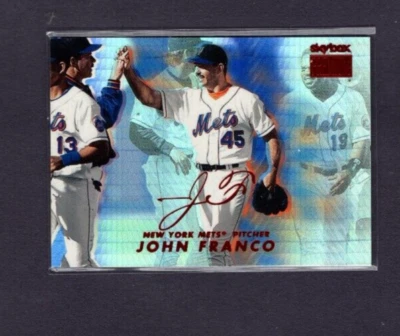 Skybox Premium Star Rubies 1999 paralelo #28 John Franco Mets gama alta SP #/50 Foto 1 de 2