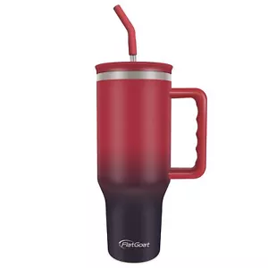 40 Oz Tumbler With Handle Straw And Lid Vacuum Insulated Stainless Steel Water B - Picture 1 of 6