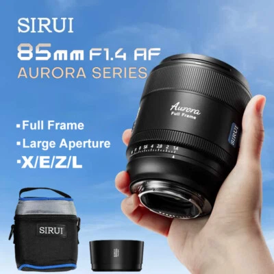 Sirui AF 85mm F1.4 Full Frame Auto Focus Lens for Sony E Fuji X Nikon Z L Mount - Image 1 of 4