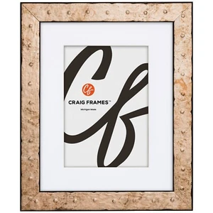 Craig Frames 1.25" Rivet Tarnished Bronze Picture Frame With a Single Mat - Picture 1 of 10