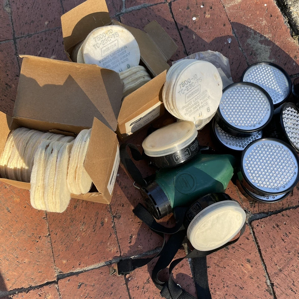 Accesorios para filtros de máscara de gas de pintura respiratoria Norton 7500-30 Foto 1 de 4