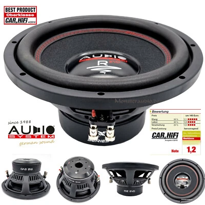 AUDIO SYSTEM R-12 EVO 30cm Subwoofer 1000 Watt Auto Woofer 12" Radion 2x4 Ohm - Bild 1 von 4
