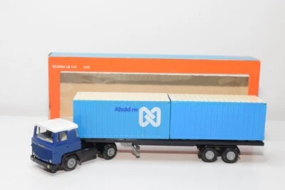 B22 1:50 TEKNO 422 SCANIA LB 141 LB141 TRUCK WITH TRAILER AHOLD NV CONTAINER MB3 - Immagine 1 di 4