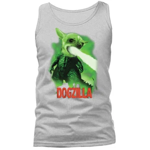 Dogzilla Animal Pet Funny Joke Humor Humorous Graphic Tank Top - Picture 1 of 11