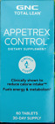 NEW GNC TOTAL LEAN APPETREX CONTROL DIETARY SUPPLEMENT FUELS ENERGY + 60 TABLETS