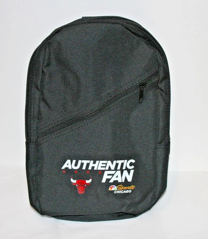 Authentic Fan NBC Chicago Sports Bulls NBA Small Crossbody Sling Backpack 12" Cover