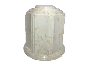 Wilbert Regal Marble Urn P300 Cremation Urn Vault Cream/Gold Marbelon - Picture 1 of 14