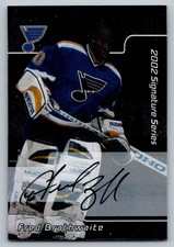 2001 Be a Player Signature Series Autographs  Fred Brathwaite 196