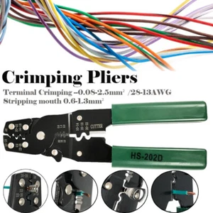 0.05-2.5mm Wire stripper Cable Cutting Crimper Plier Electricians Crimping Tool - Picture 1 of 12