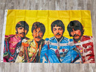 ROCK BAND:  THE BEATLES Banner Flag (Sgt Pepper)  3x5  US SELLER