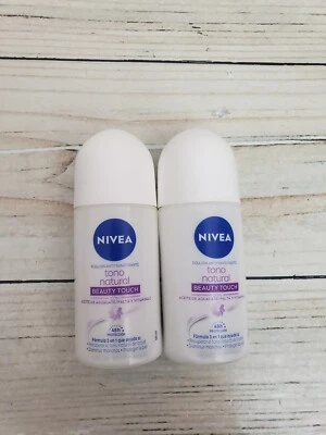 Nivea Roll-on Antitraspirante Tono Natural - Desodorante táctil de belleza para mujer Paquete de 2 Foto 1 de 4