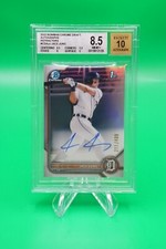 2022 Bowman Draft Chrome Auto Refractor /499 #CDA-JJ Jace Jung Auto BGS 8.5 GS1