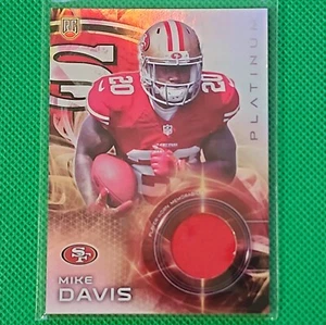Camiseta de novato Mike Davis SF 49ERS 2015 TOPPS PLATINO USADA POR JUGADORES #PRR - MD - Imagen 1 de 3