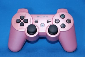 AUTHENTIC OEM PLAYSTATION 3 PS3 DUALSHOCK 3  WIRELESS CONTROLLER CANDY PINK VG - Picture 1 of 3