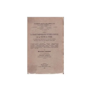 DROIT CORPORATIF International de la Vente de SOIES par Masaichiro ISHIZAKI 1928 - Picture 1 of 1