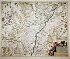 Alzacja Alzacja Alzacja Baden Vischer Karta Mapa Miedzioryt grawerowanie 1680