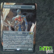 1X Solemn Simulacrum- M21 FULL ART - *  English, SEE PICTURES * MTG CARD