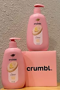 2 PK Dove x Crumbl LEMON GLAZE Hand Soap 12 fl oz each Limited Edition New HTF - Picture 1 of 6