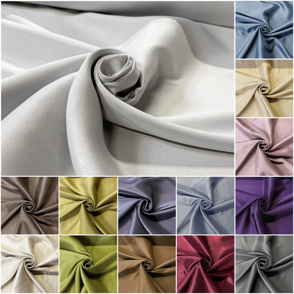 Blackout Stoff Verdunklung gestreift leicht glänzend Rollos Vorhang Meterware - Bild 1 von 1