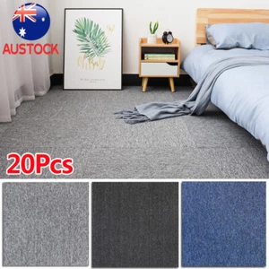 20Pcs Premium Carpet Tiles Commercial Domestic Office Heavy Use Flooring AU - Picture 1 of 14