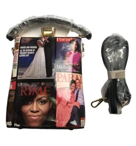 "Bolso de Mano Michelle Obama ""Jewel top"" con correa para el hombro (7-1/2 x 6 x 4") - Imagen 1 de 6