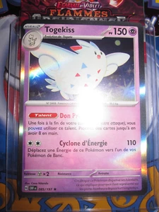 POKEMON TOGEKISS 085/197 RARE HOLOFOIL FRANCAIS FLAMMES OBSIDIENNES OBF EV3 - Imagen 1 de 10