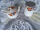 Vintage GIBSONS England floral design teapot RD No702601 with matching water jug