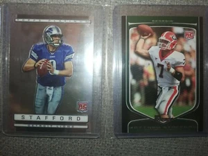 Matthew Stafford Rookie Cards 2009 Topps Platinum / Topps Bowman NFL - Bild 1 von 5