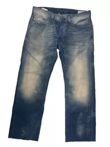 Diesel Larkee Men's Denim Jeans Pants Faded Indigo Blue Size 33 - Picture 1 of 9