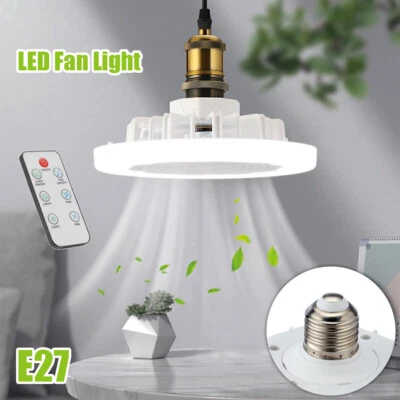 LED Ceiling Light Fan Dimmable Chandelier Lamp + Remote Control for Living Room - Image 1 of 4