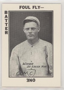 1973 TCMA 1913 Tom Barker Baseball Card Game Reprint Ivey Wingo Ivy Wingo