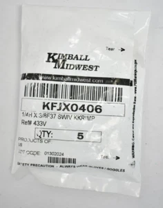 Lot of 3 Kimball Midwest Female SAE JIC 37° Swivel End Hoses 1/4" x 3/8" - Picture 1 of 4