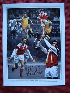 ALAN SMITH ARSENAL LEGEND GENUINE 12x16 HAND SIGNED PHOTO - EXACT PROOF COA - Foto 1 di 3
