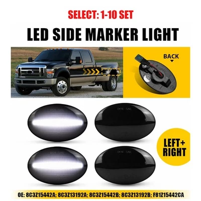 Luz de señal de giro LED para 99-10 Ford F350 F450 F550 Super Duty 4-40x Foto 1 de 4