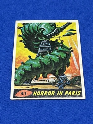 1962 Topps Bubbles Mars Horror In Paris Non Sports Trading Card - Image 1 of 4