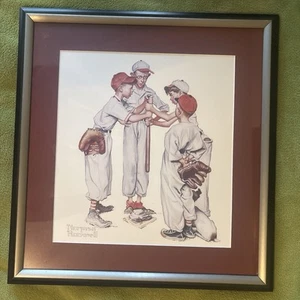 Norman Rockwell, “Choosin Up” matted-framed high quality picture - Picture 1 of 2