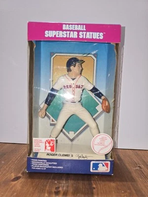 Estatuas de superestrellas de béisbol 1988 Roger Clemens Medias Rojas de Boston pintadas a mano Foto 1 de 4