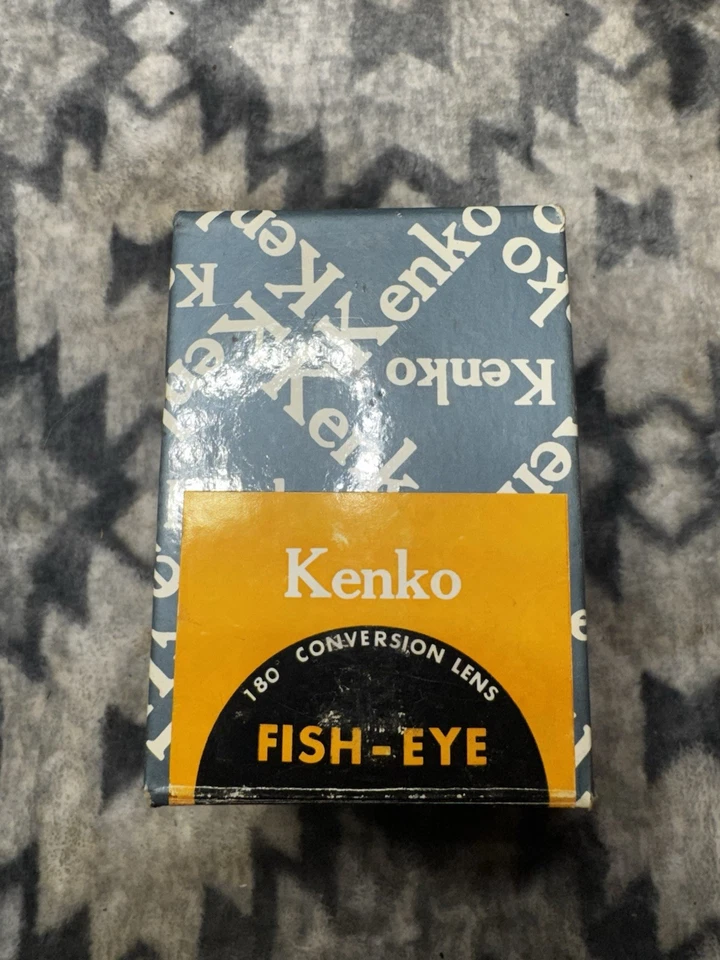 Lente de conversión ojo de pez Kenko 180° con estuche y caja de colección Japón Nuevo de Lote Antiguo Foto 1 de 4