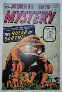 JOURNEY INTO MYSTERY Silver Age #81 FN/VF A.I. Robot Earth Ruler 1962 Jack Kirby - Picture 1 of 14