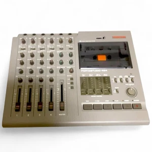 TASCAM Portastudio 424 Cassette 4-track Recorder From Japan  w/ Adapter Used - Picture 1 of 6